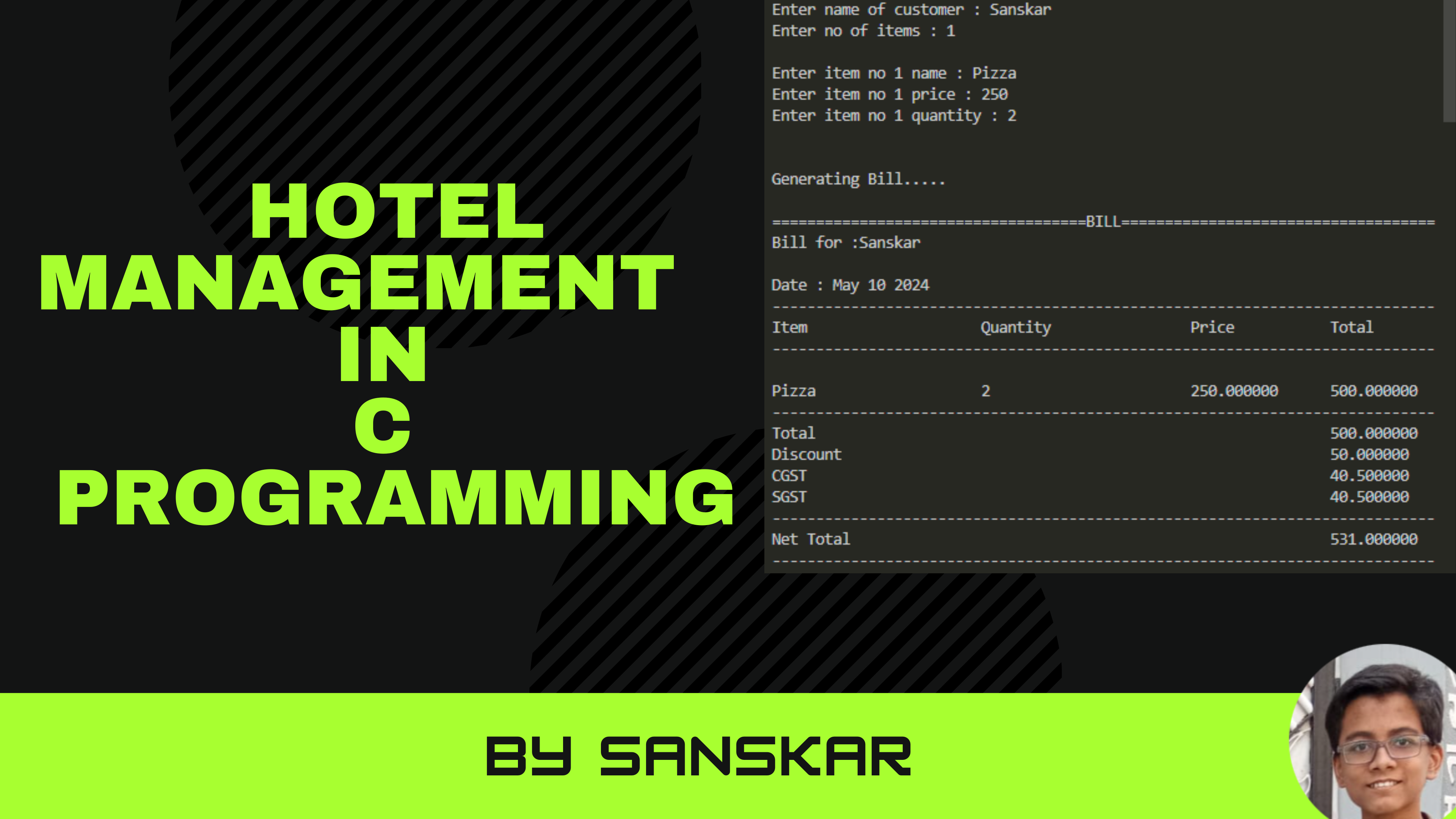 Hotel Management In C